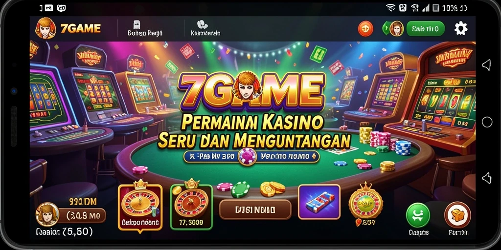 Tampilan permainan Kasino yang seru dan interaktif di 7GAME.