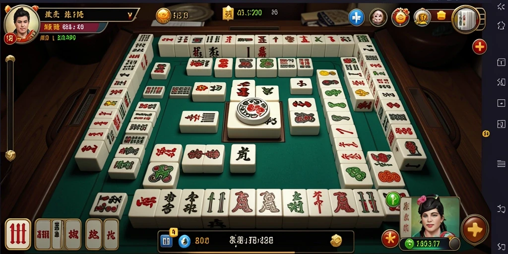 Tampilan gameplay Mahjong yang seru dan menantang di 8II.