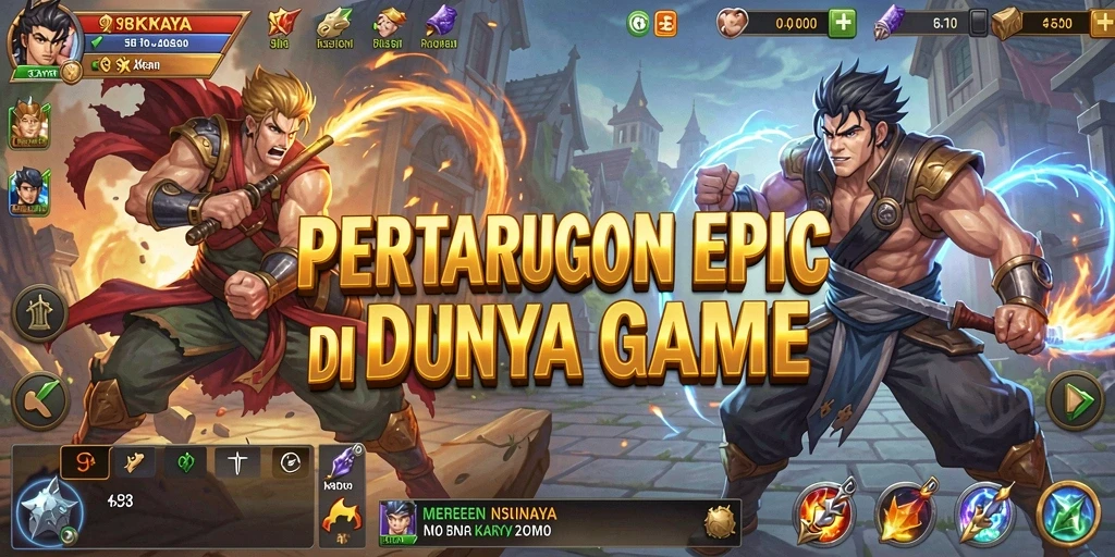 Tampilan gameplay action-packed dari 918KAYA saat pertarungan sengit.