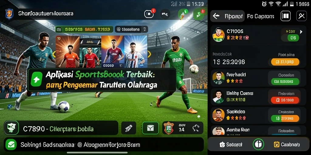 Tangkapan layar gameplay C7890 dengan antarmuka Sportsbook yang menarik.