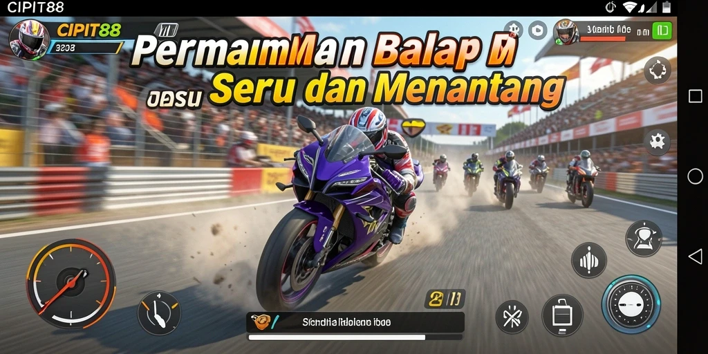 Ikuti aksi balapan motor yang mendebarkan dalam CIPIT88.