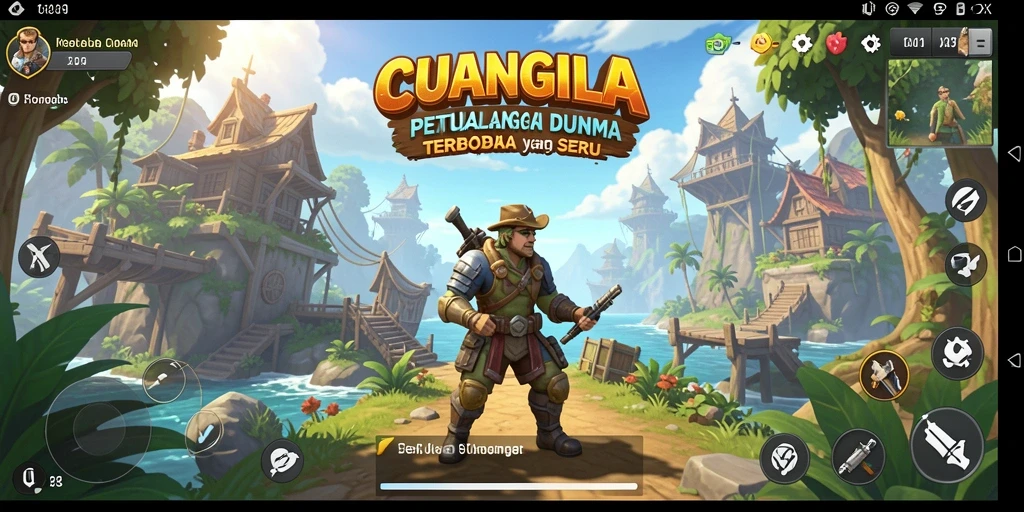 Gameplay seru CUANGILA dalam dunia terbuka yang luas.