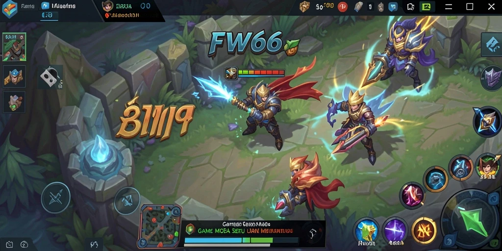 Tampilan gameplay seru dari game MOBA FW66