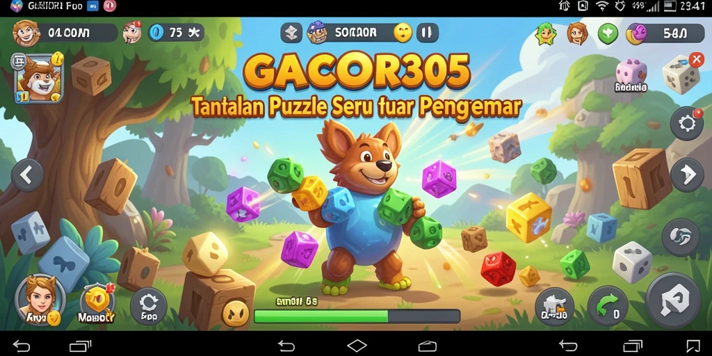 Screenshot gameplay GACOR305 menampilkan teka-teki yang menantang.