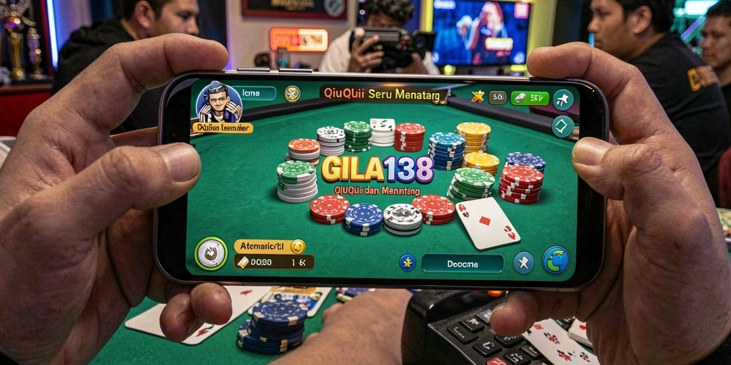 Tampilan gameplay QiuQiu yang mendebarkan di GILA138.