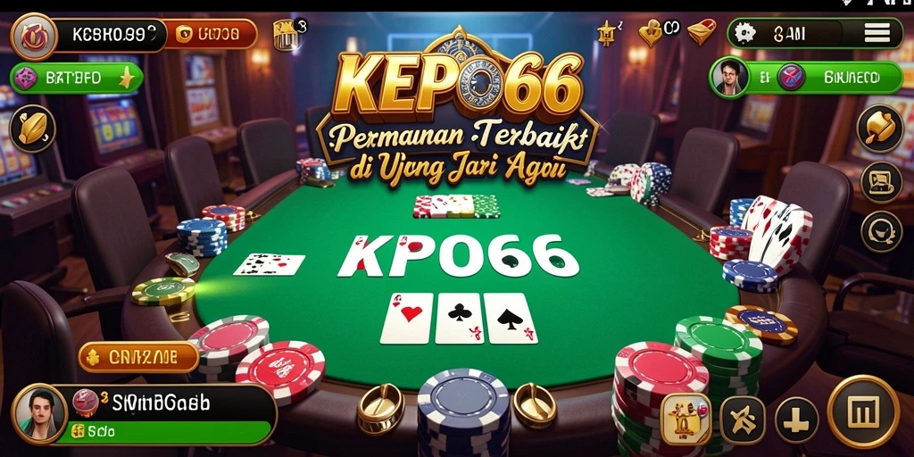 Tampilan menarik dari gameplay poker di KEPO66.