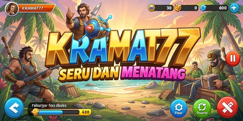 Tampilan gameplay seru dan menantang di KRAMAT77.