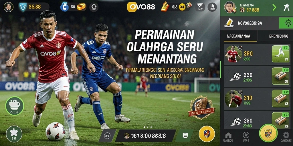 Screenshot OVO88 menampilkan gameplay olahraga yang seru dan menarik.