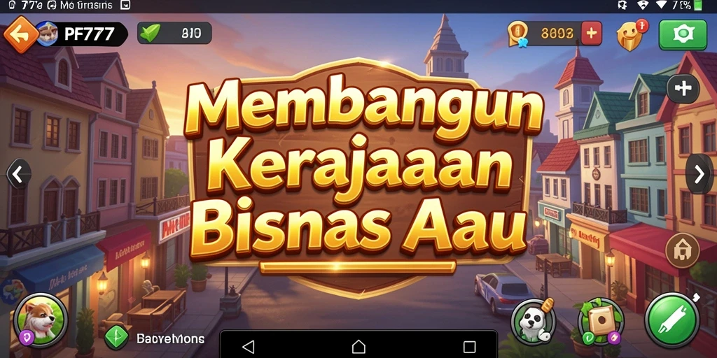 Screenshot PF777 menunjukkan pengalaman menarik dalam membangun bisnis Tycoon.