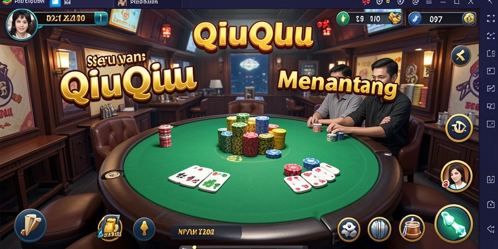 Screenshot utama PP7 menunjukkan gameplay QiuQiu yang seru dan interaktif.