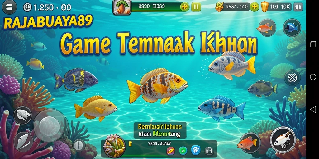 Screenshot utama RAJABUAYA89 menampilkan gameplay Tembak Ikan yang seru.