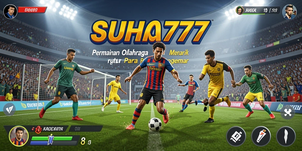Screenshot menampilkan gameplay seru dalam berbagai jenis olahraga.