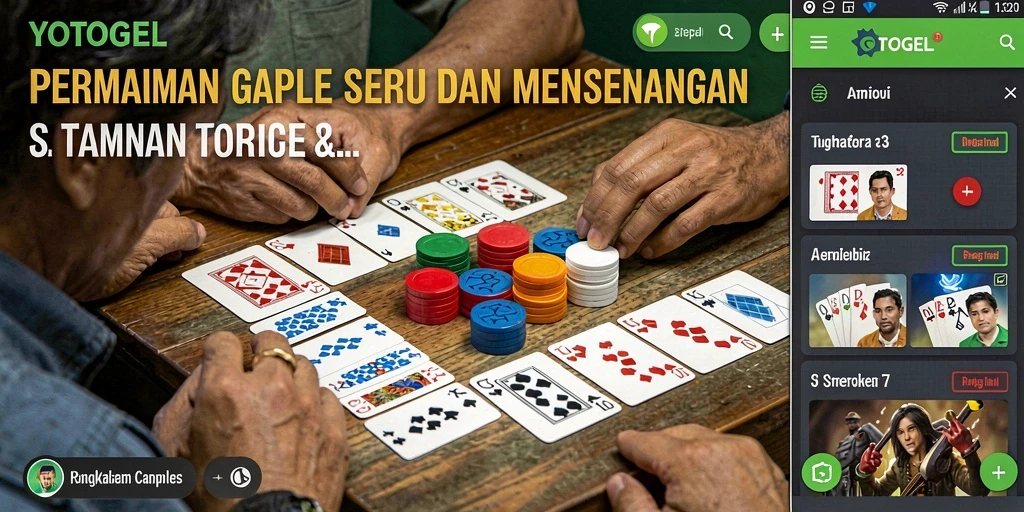 Tangkapan layar YOTOGEL menunjukkan gameplay Gaple yang menarik.