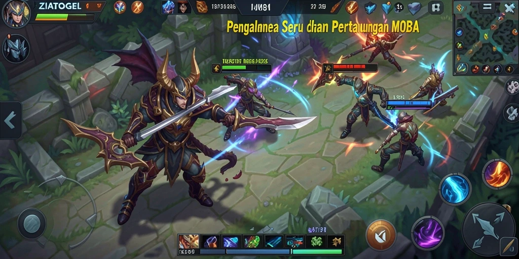 Screenshot gameplay ZIATOGEL yang menarik dan strategis.